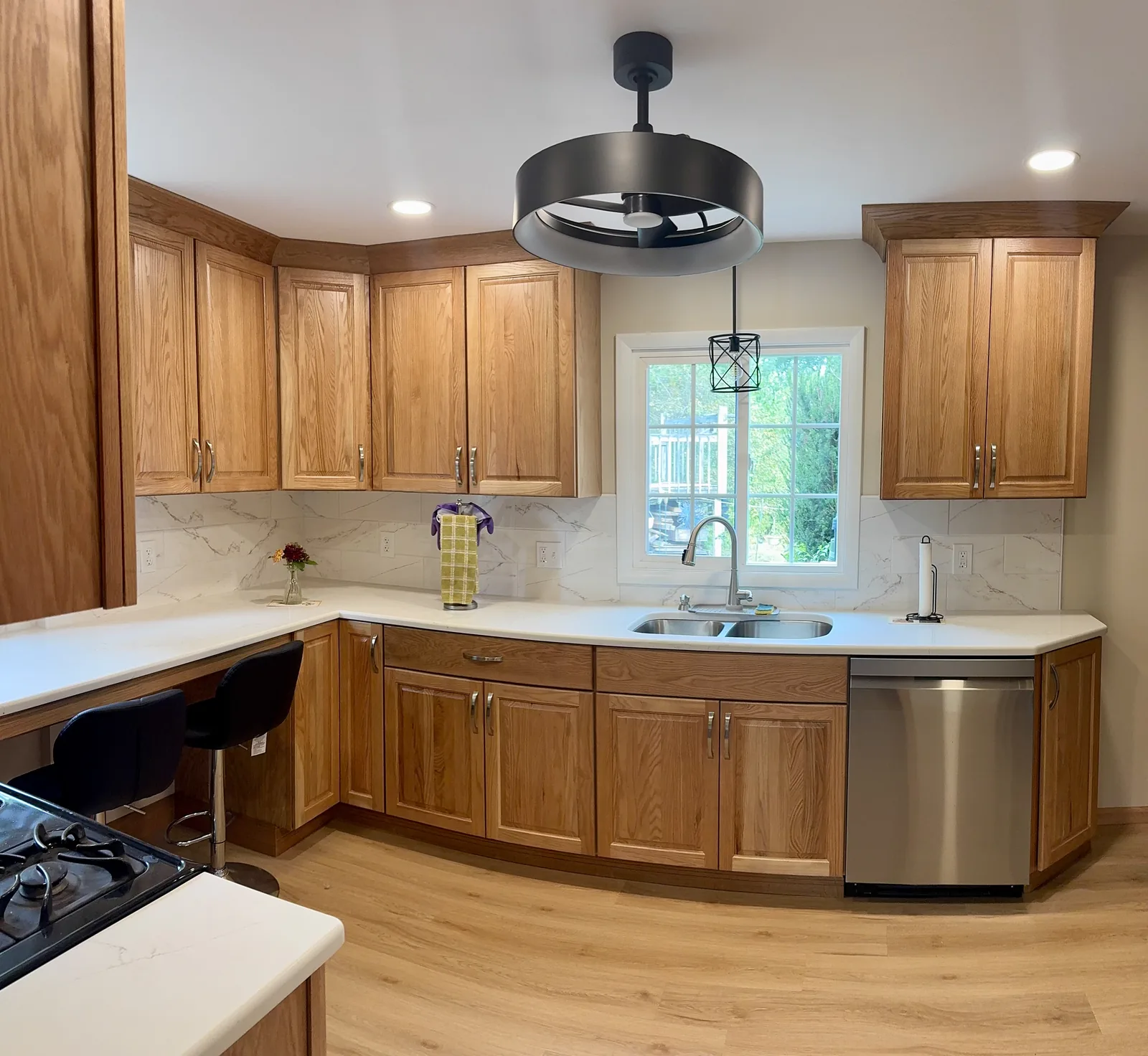 Oak Kitchen Remodel in Rochester, NY by Dream Space Renovation & Design LLC project photo
